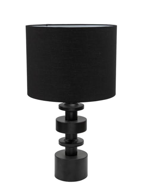 ΛΑΜΠΑ ΜΕΤΑΛΛΙΚΗ ΜΑΥΡΗ ΜΕ ΜΑΥΡΟ ΚΑΠΕΛΟ ZEN COLLECTION 52323