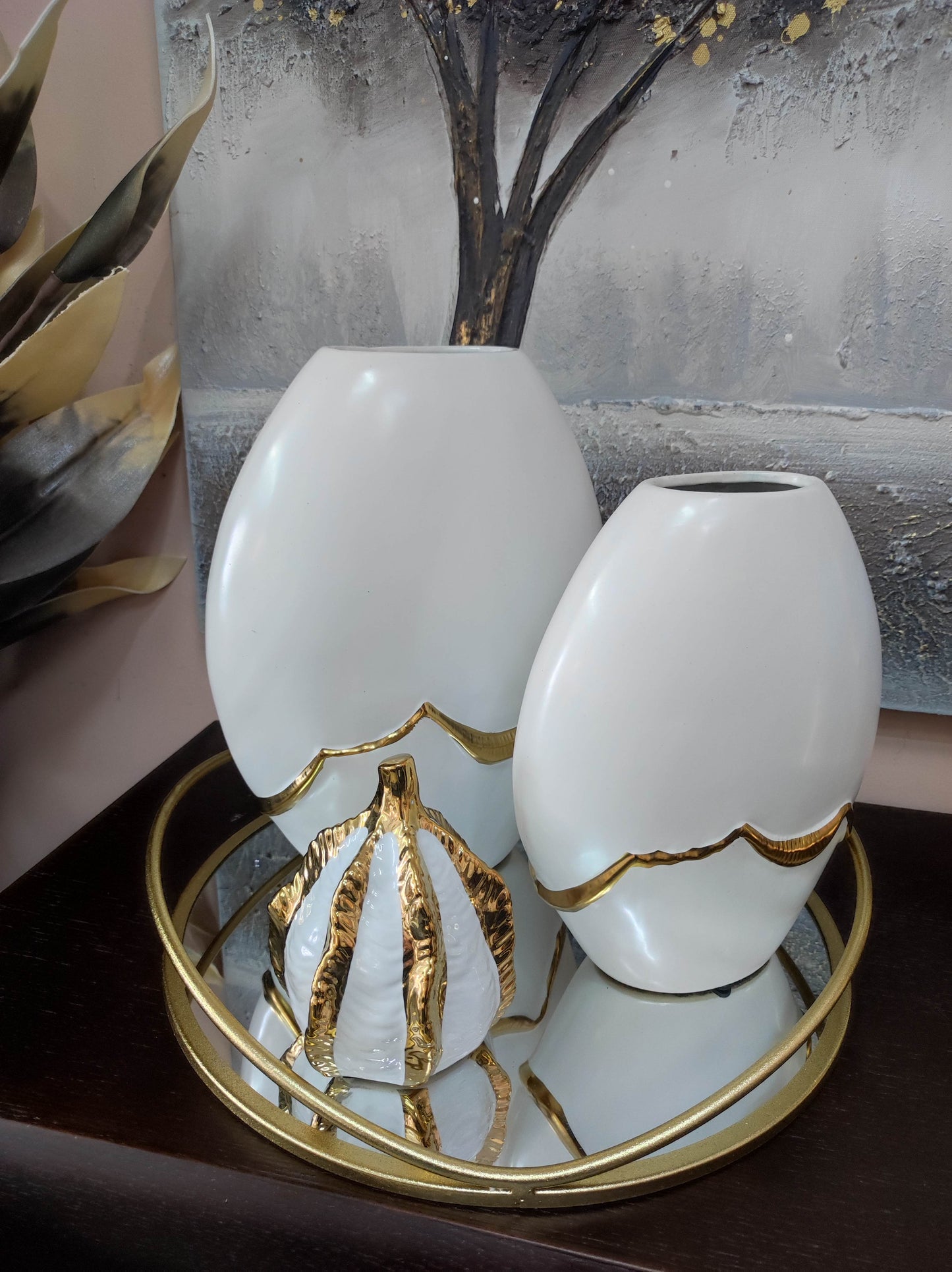 ΜΕΤΑΛΛΙΚΟΣ ΔΙΣΚΟΣ ΜΕ ΚΑΘΡΕΦΤΗ ΧΡΥΣΟΣ 48620 ZEN COLLECTION