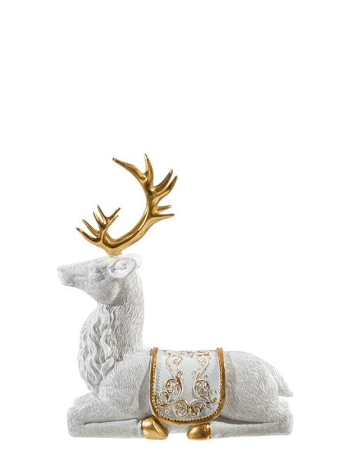 ΤΑΡΑΝΔΟΣ ΧΡΙΣΤΟΥΓΕΝΝΙΑΤΙΚΟΣ ΠΟΛΥΕΣΤΕΡΙΚΟΣ ΜΕ ΣΕΛΑ ΛΕΥΚΟΣ ΑΣΗΜΙ ZEN COLLECTION