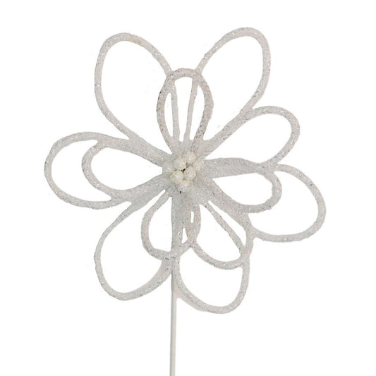 ΛΟΥΛΟΥΔΙ ΛΕΥΚΟ ROPE LOOK POINSETTIA ZEN COLLECTION