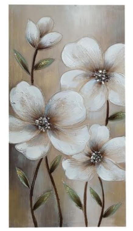 ΠΙΝΑΚΑΣ ΣΕ ΚΑΜΒΑ ΛΟΥΛΟΥΔΙΑ FLOWERS SYNTHESI