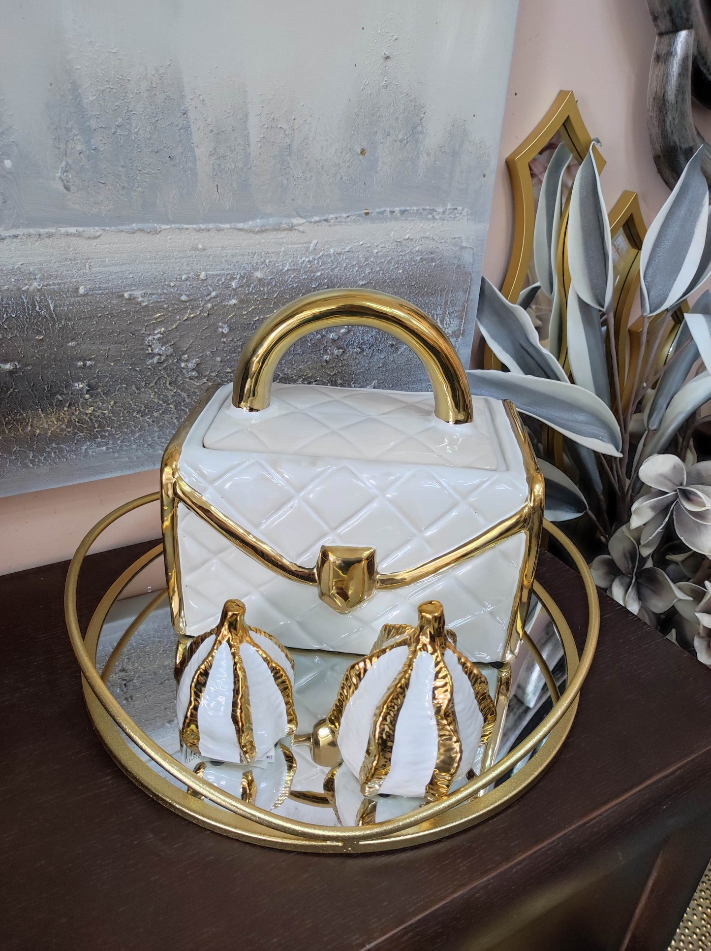 ΜΕΤΑΛΛΙΚΟΣ ΔΙΣΚΟΣ ΜΕ ΚΑΘΡΕΦΤΗ ΧΡΥΣΟΣ 48620 ZEN COLLECTION