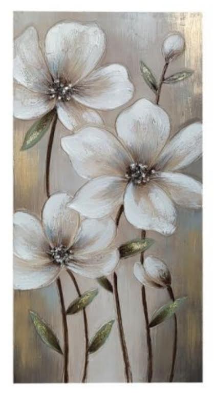 ΠΙΝΑΚΑΣ ΣΕ ΚΑΜΒΑ ΛΟΥΛΟΥΔΙΑ FLOWERS SYNTHESI